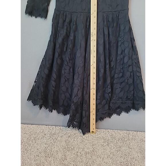 Free People Queens Love Black Lace Gothic Dress Sz 2 EUC - Picture 13 of 13